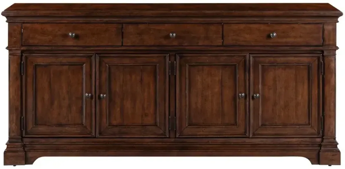 Liberty Furniture  Arden Road Satin Cherry 74" TV Console