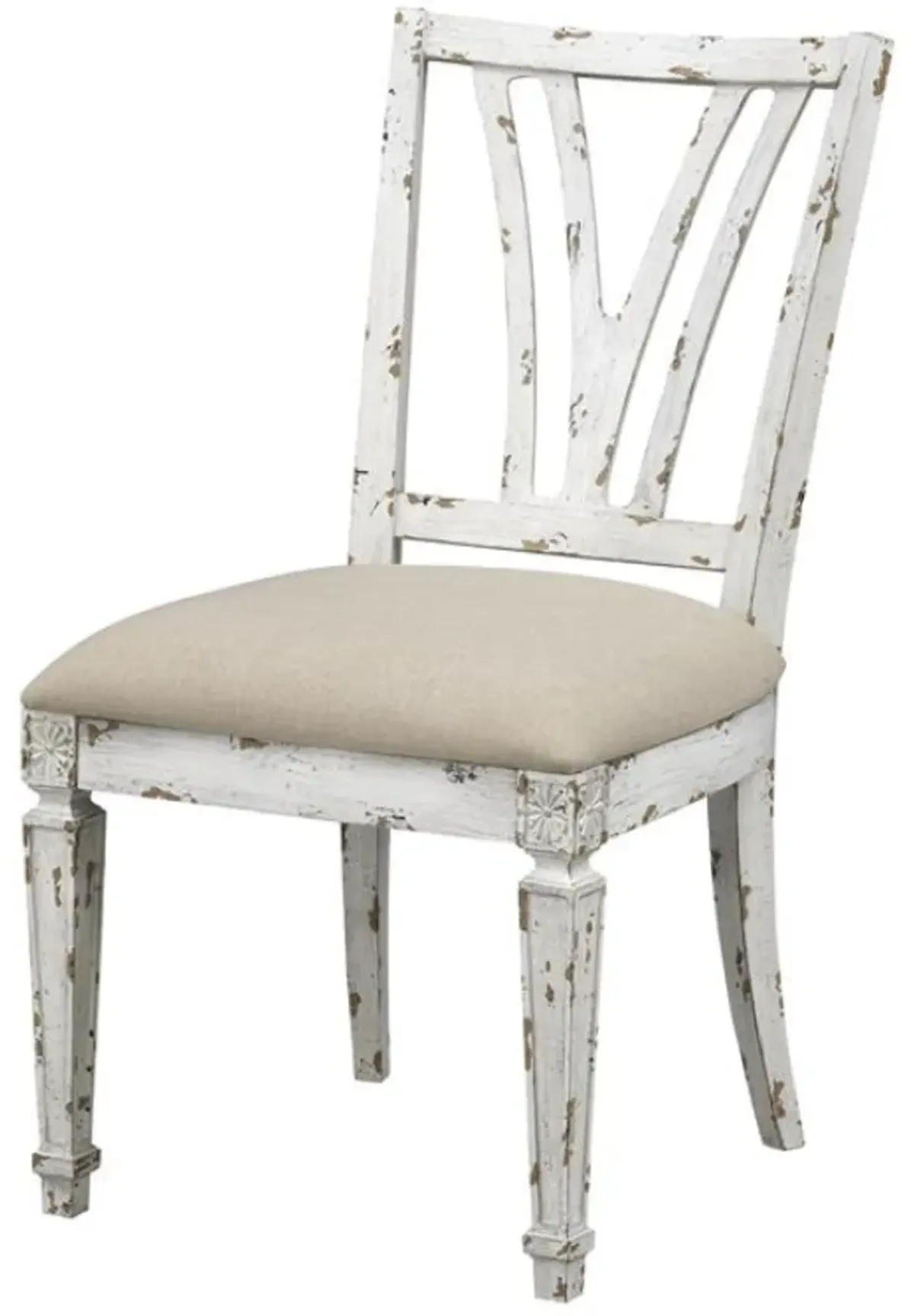 Coast2Coast Home Oliva Aged Cream/Natural Taupe Dining Chair