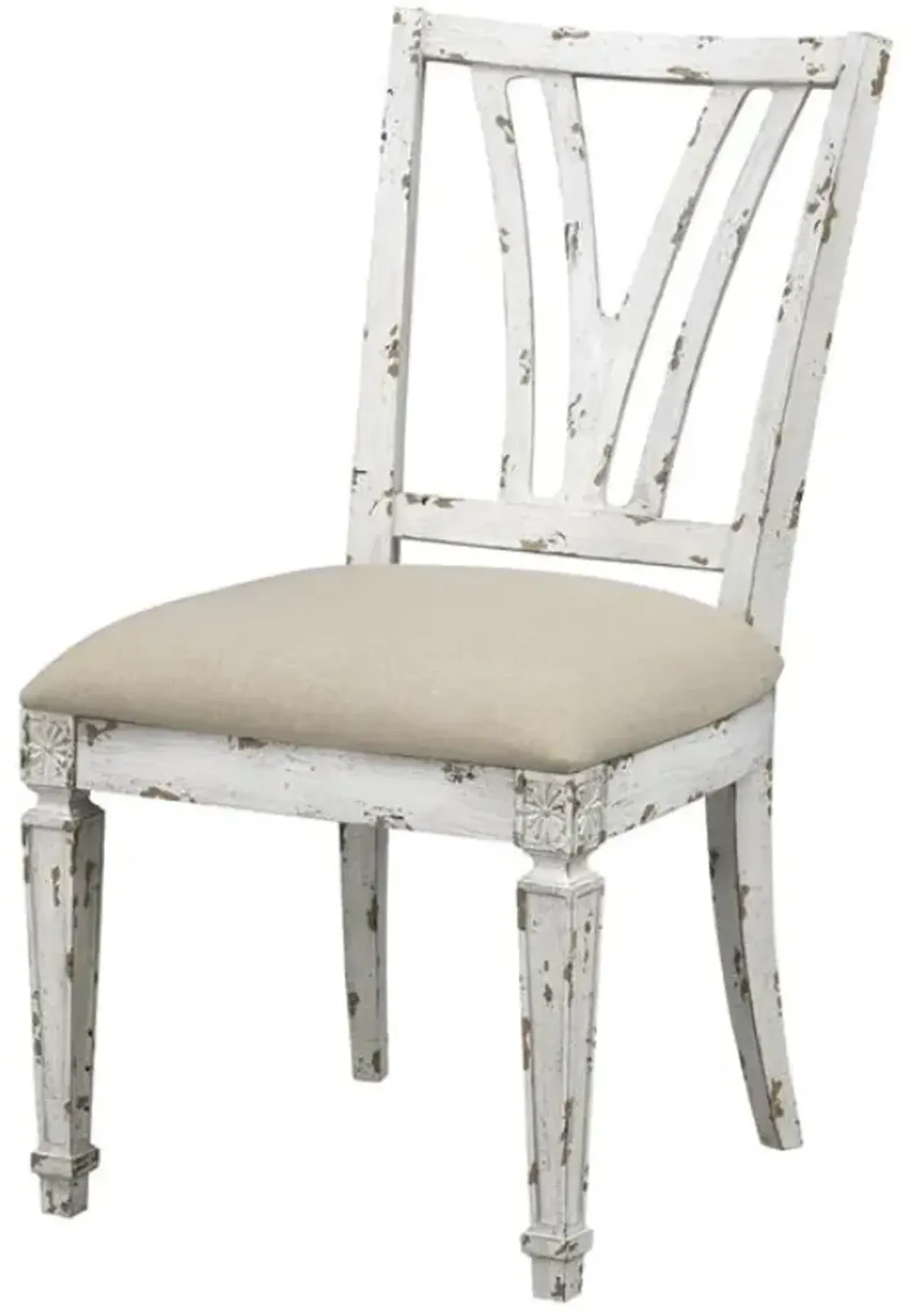 Coast2Coast Home Oliva Aged Cream/Natural Taupe Dining Chair