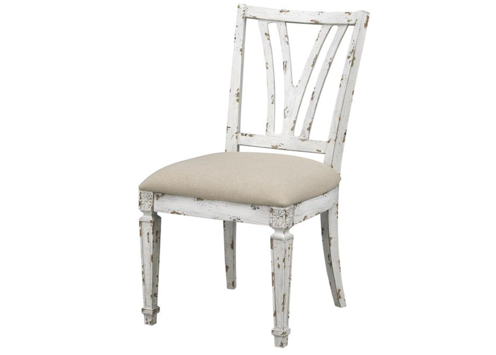 Coast2Coast Home Oliva Aged Cream/Natural Taupe Dining Chair