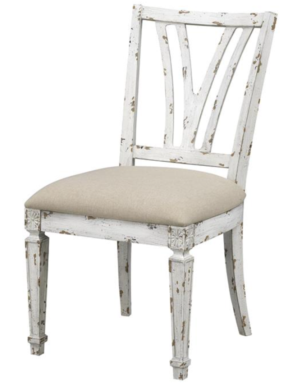 Coast2Coast Home Oliva Aged Cream/Natural Taupe Dining Chair