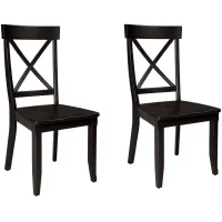 homestyles® Blair 2-Piece Black Chairs