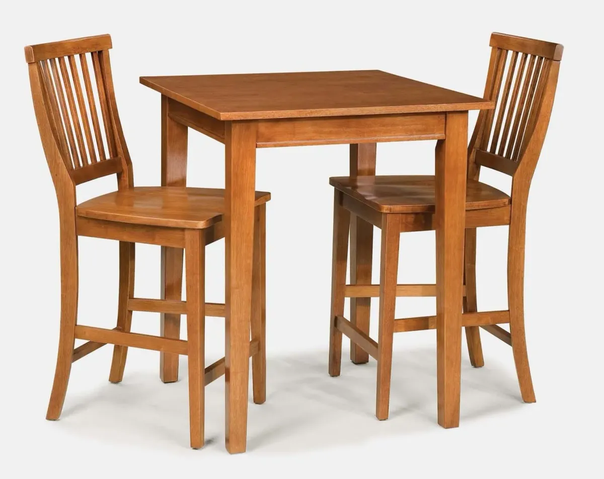 homestyles® Arts & Crafts 3-Piece Brown Bistro Set