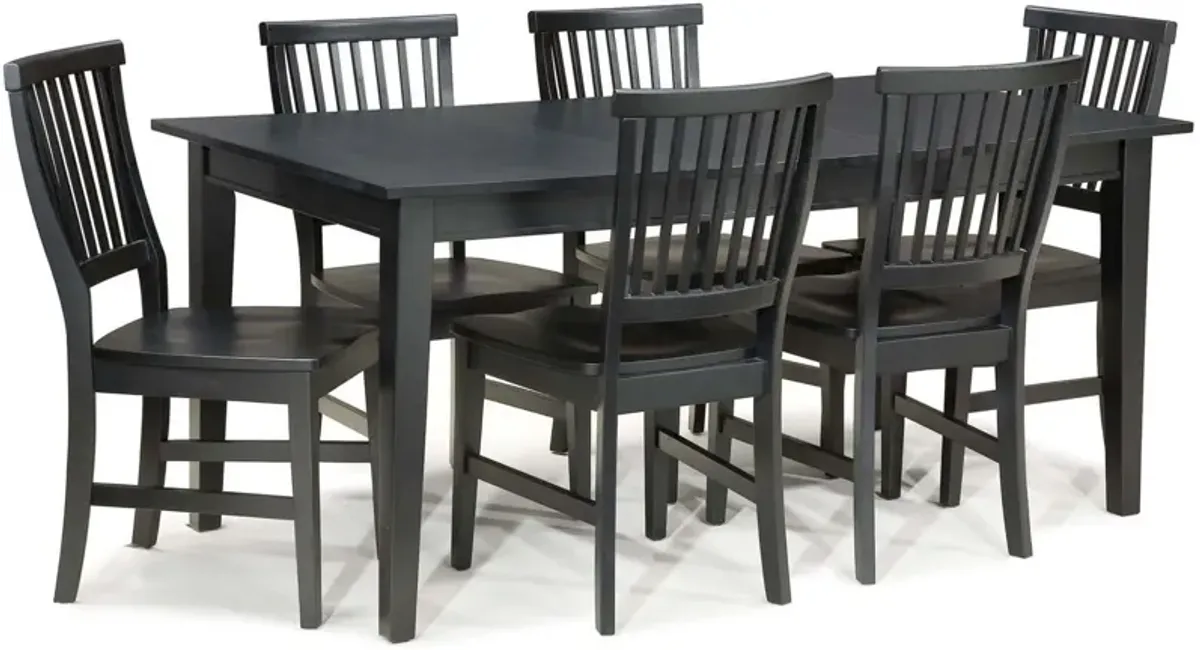 homestyles® Arts & Crafts 7-Piece Black Dining Set