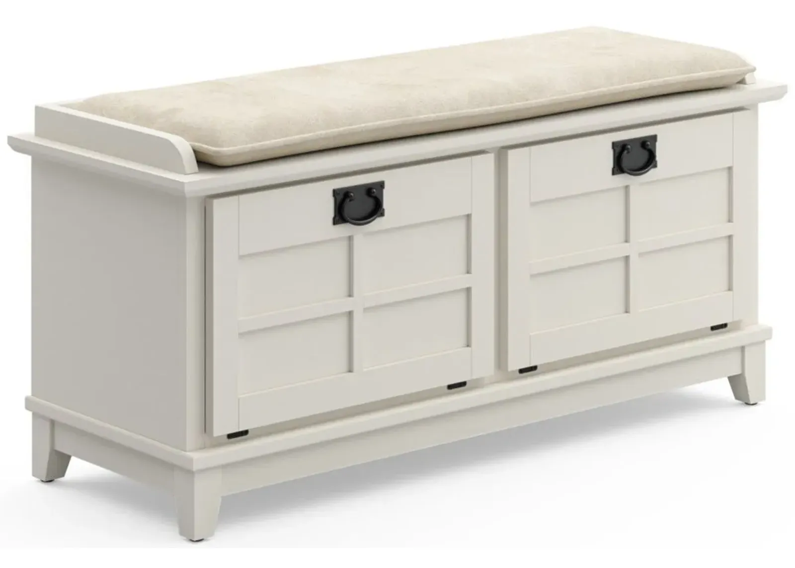 homestyles® Arts & Crafts White Storage Bench