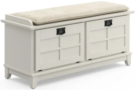 homestyles® Arts & Crafts White Storage Bench