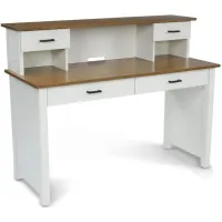 homestyles® Portsmouth Off-White Desk with Hutch
