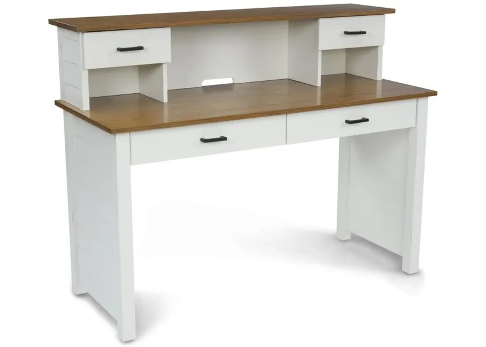 homestyles® Portsmouth Off-White Desk with Hutch