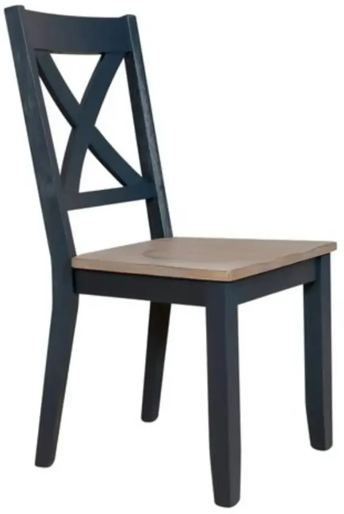 Liberty Furniture Lakeshore Navy X Back Side Chair - Set of 2