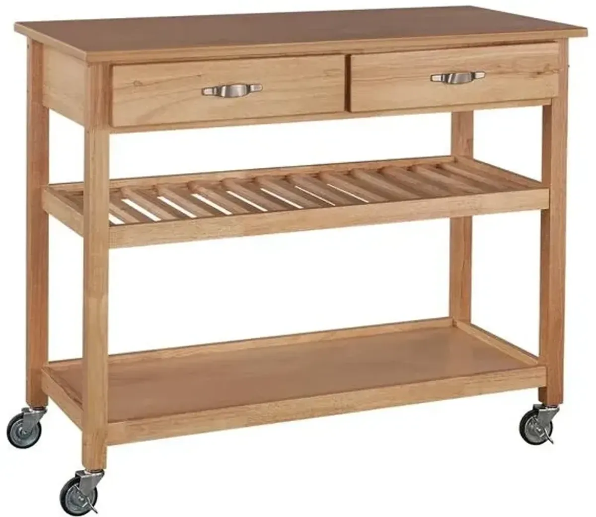 homestyles® General Line Brown Kitchen Cart