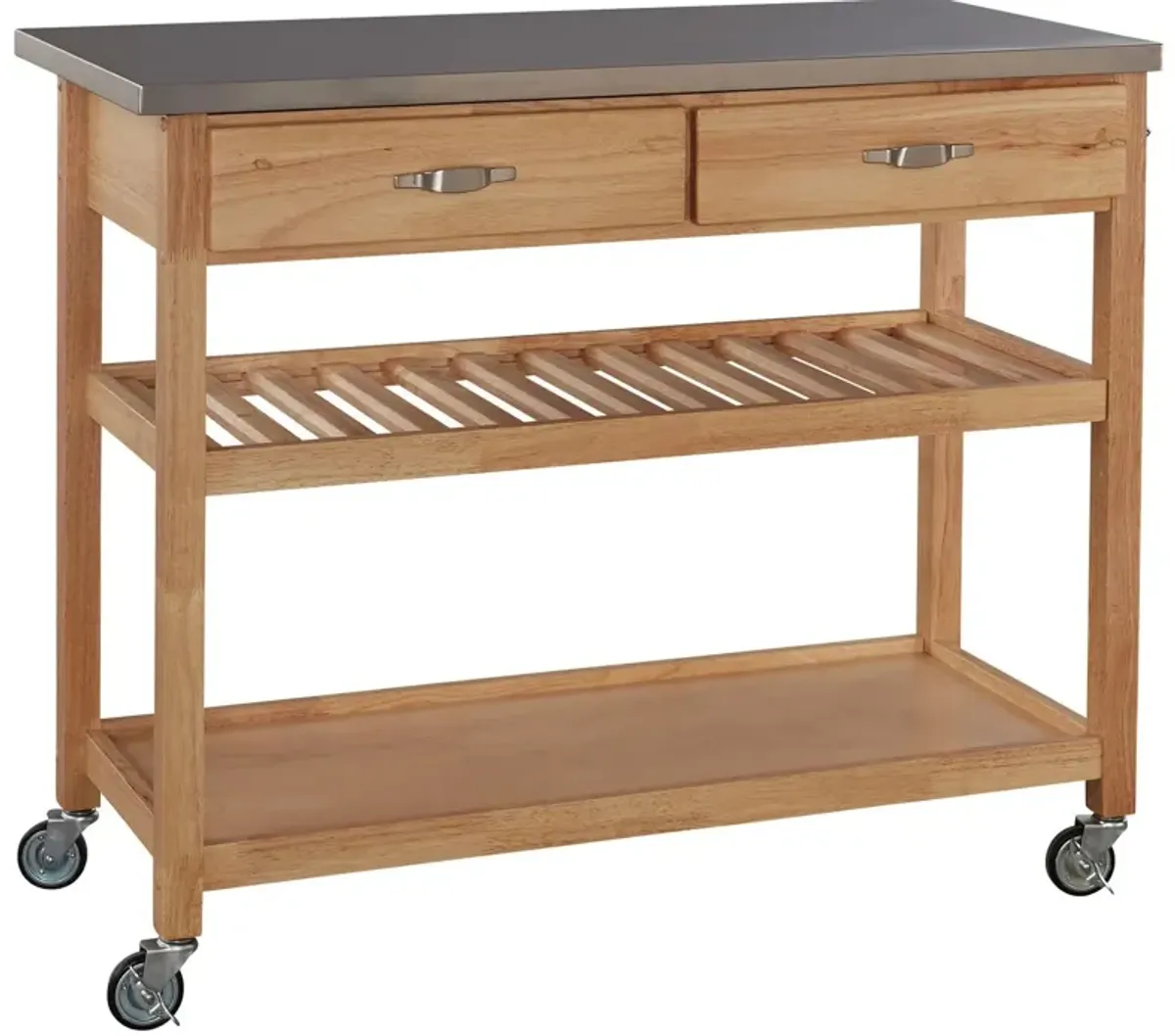 homestyles® General Line Brown Kitchen Cart