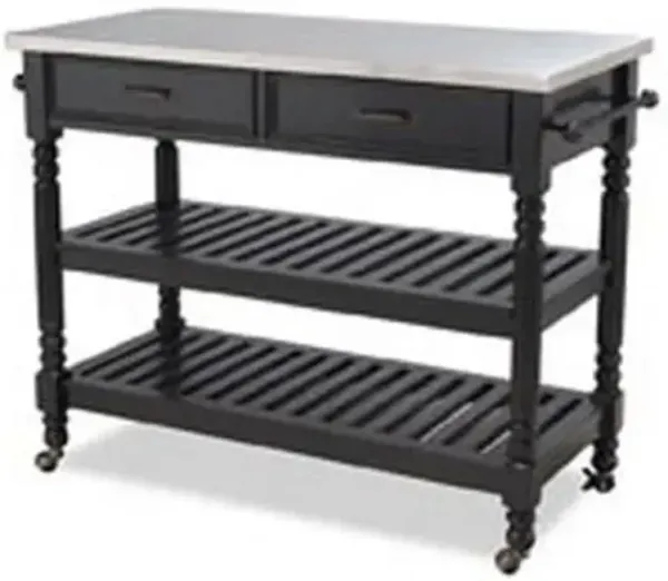 homestyles® General Line Black Kitchen Cart