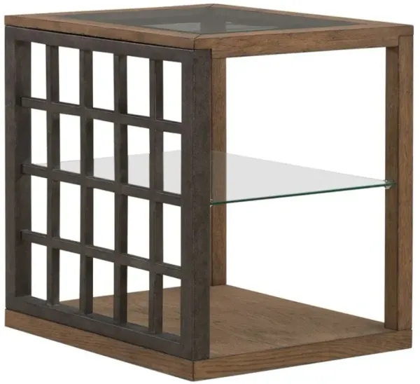 Liberty Furniture Bayhill Trellis Honey End Table