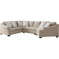 Signature Design by Ashley® Brogan Bay 3-Piece Cork Sectional with Right-Arm Facing Cuddler