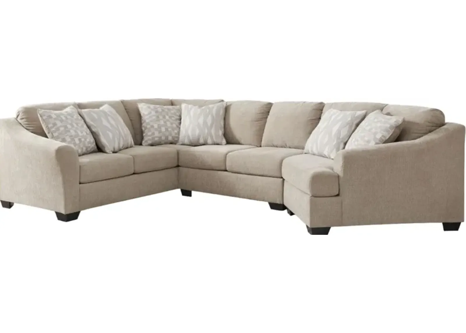 Signature Design by Ashley® Brogan Bay 3-Piece Cork Sectional with Right-Arm Facing Cuddler