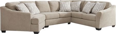 Signature Design by Ashley® Brogan Bay 3-Piece Cork Sectional with Left-Arm Facing Cuddler