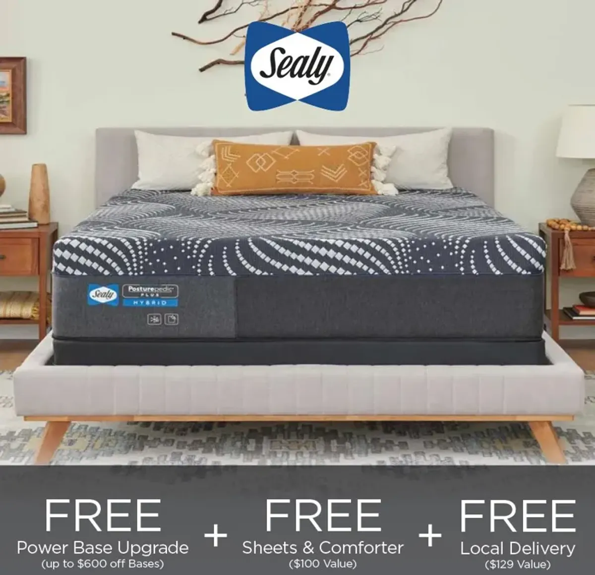 Sealy® Posturepedic® Plus High Point 14" Hybrid Soft Tight Top Queen Mattress