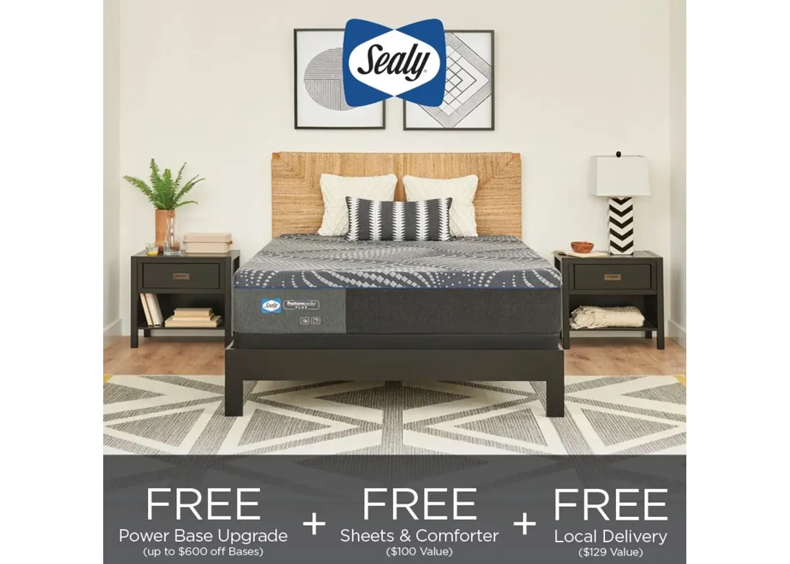 Sealy® Posturepedic® Plus Albany 13" Hybrid Medium Tight Top King Mattress