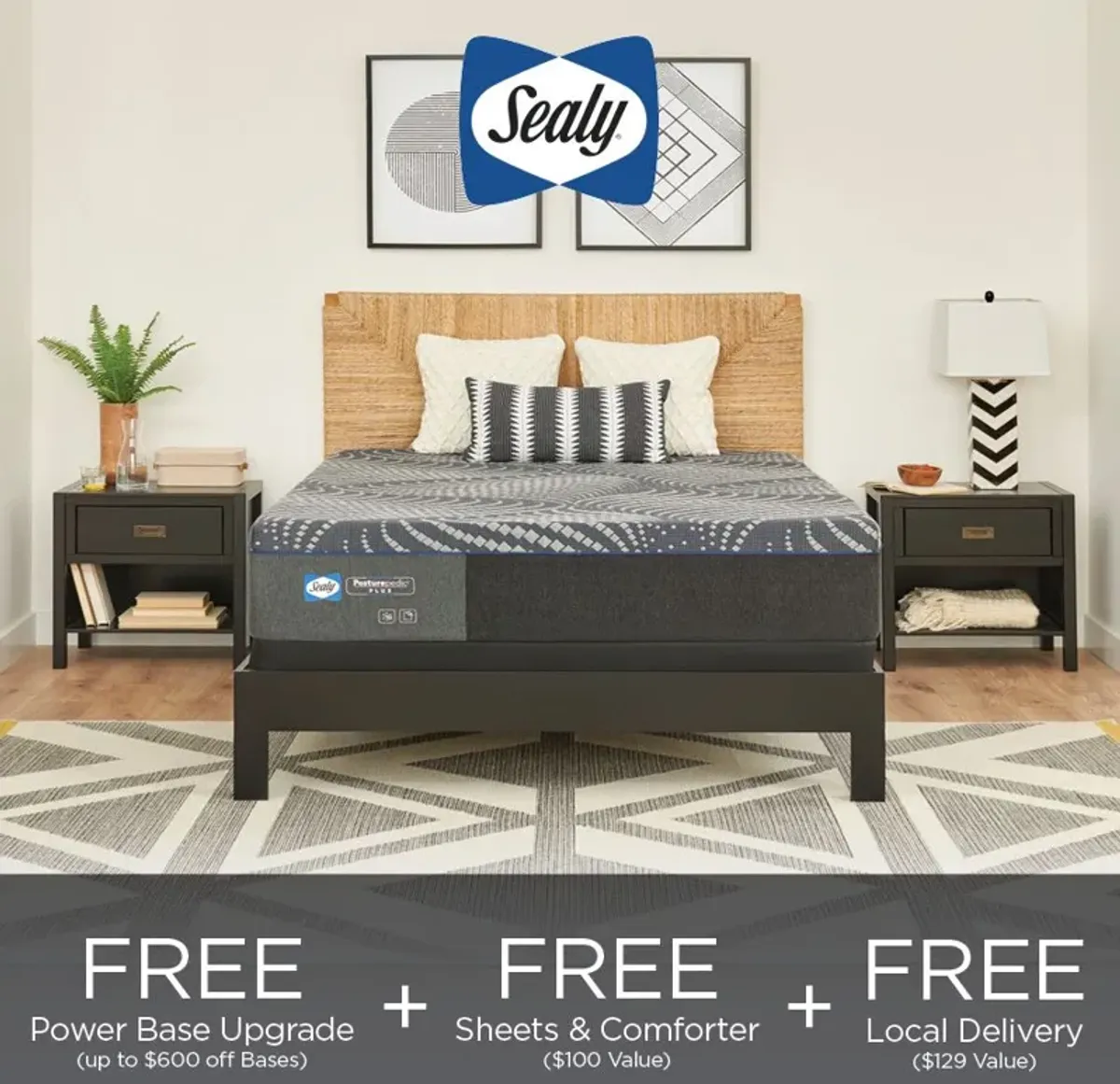 Sealy® Posturepedic® Plus Albany 13" Hybrid Medium Tight Top King Mattress