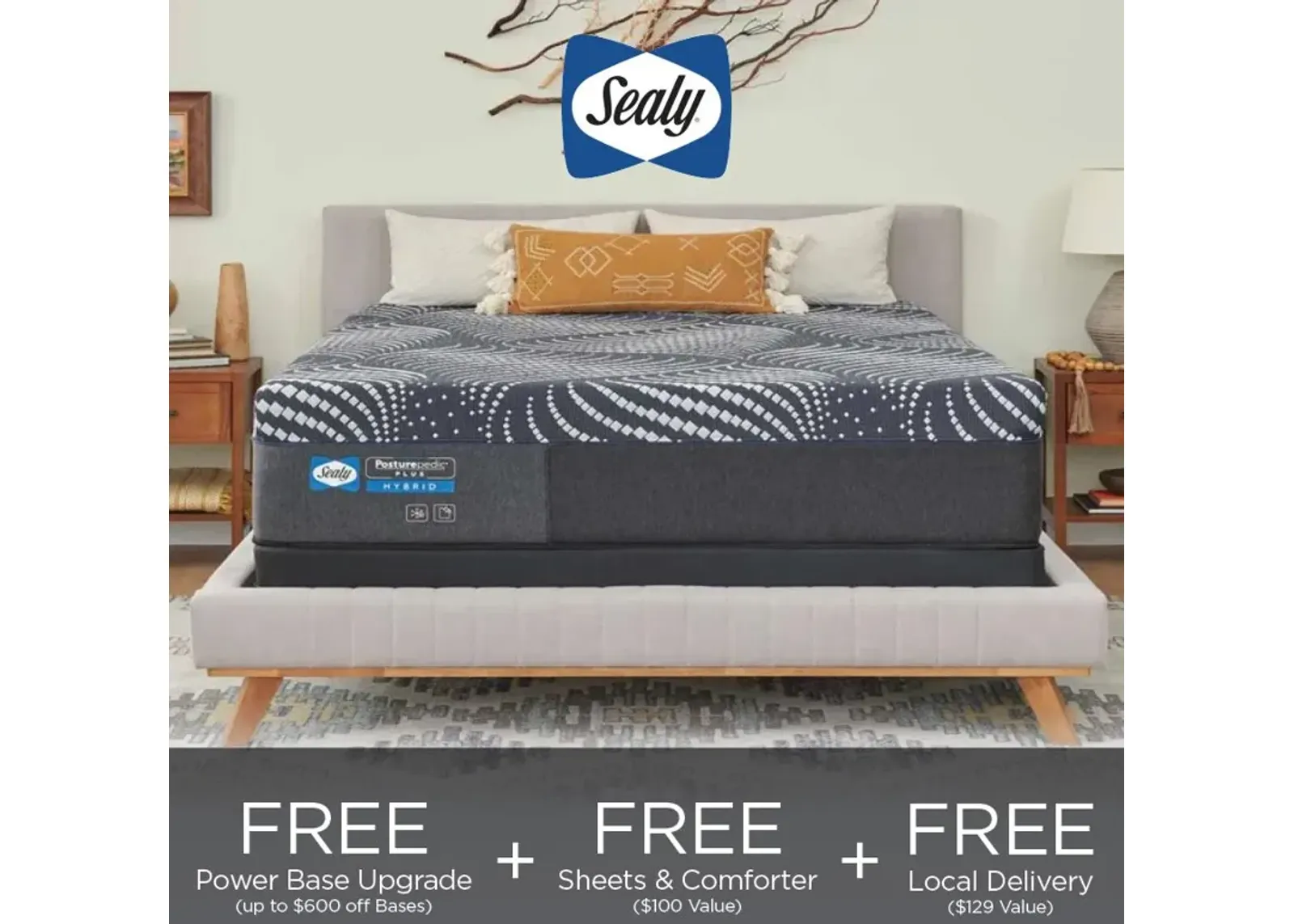 Sealy® Posturepedic® Plus High Point 14" Hybrid Firm Tight Top King Mattress