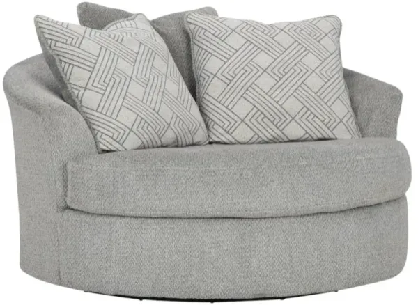 Signature Design by Ashley® Casselbury Cement Oversized Swivel Accent Chair
