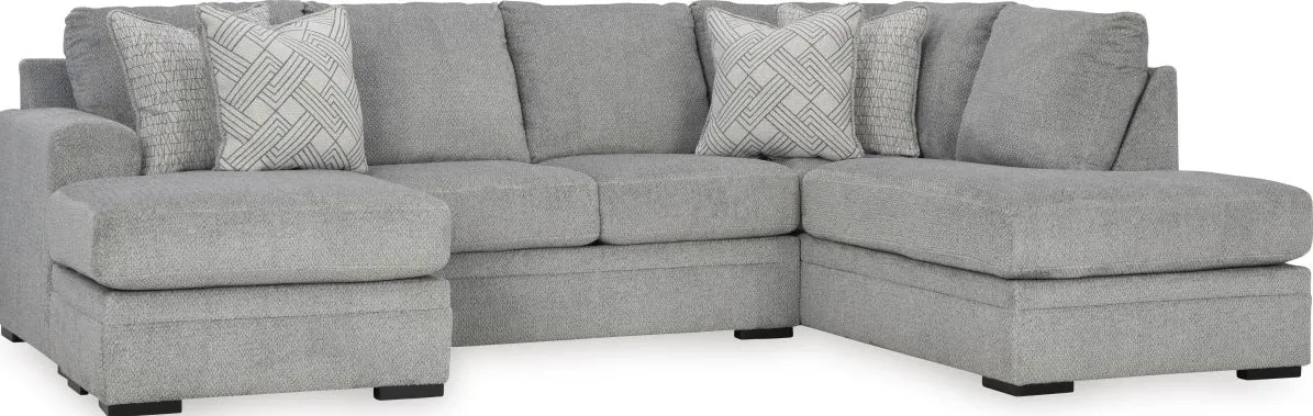 Signature Design by Ashley® Casselbury 2-Piece Cement Sectional with Right-Arm Facing Chaise