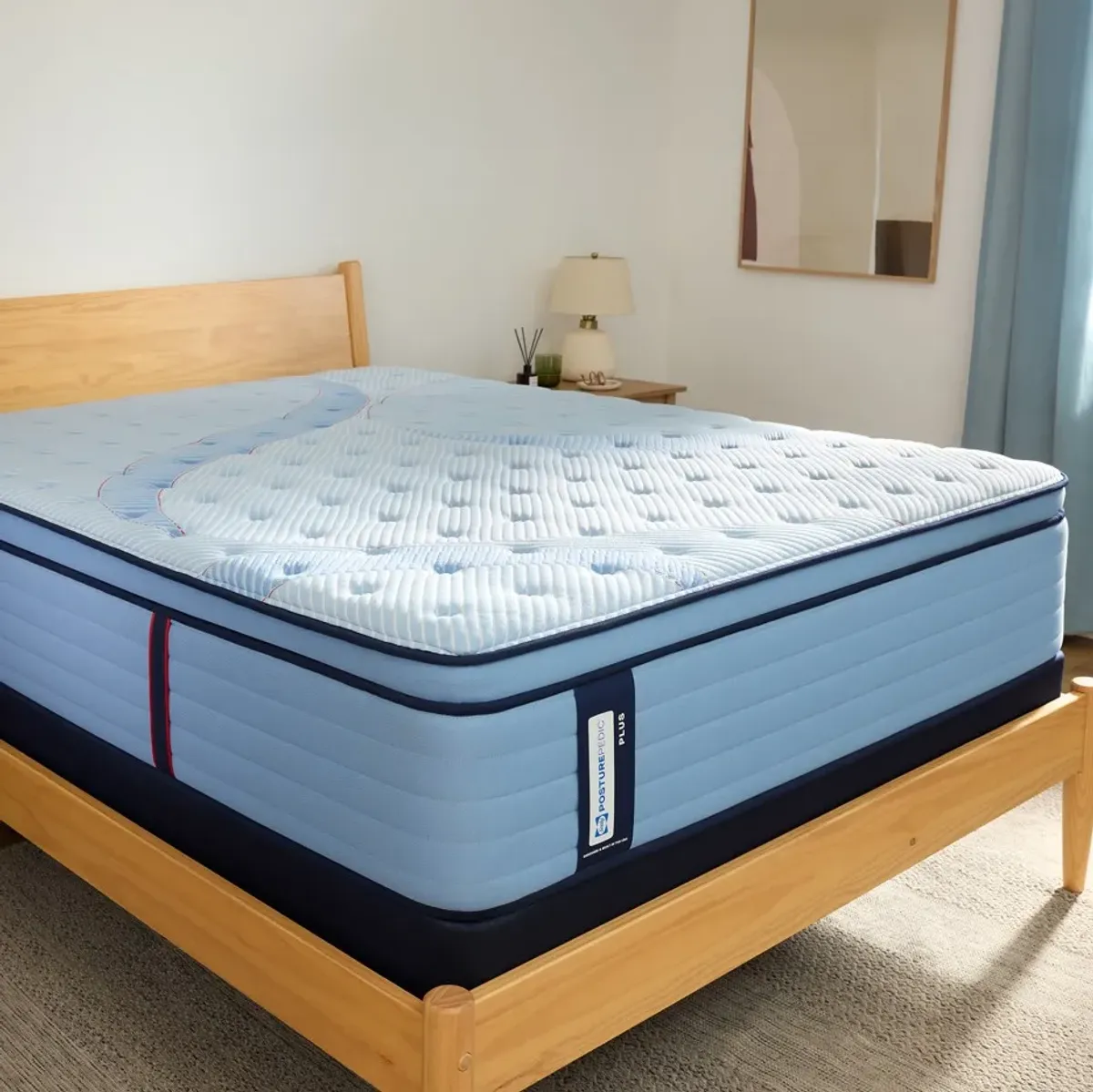 Sealy® Posturepedic® Plus Boone 15" Wrapped Coil Medium Euro Pillow Top Twin XL Mattress