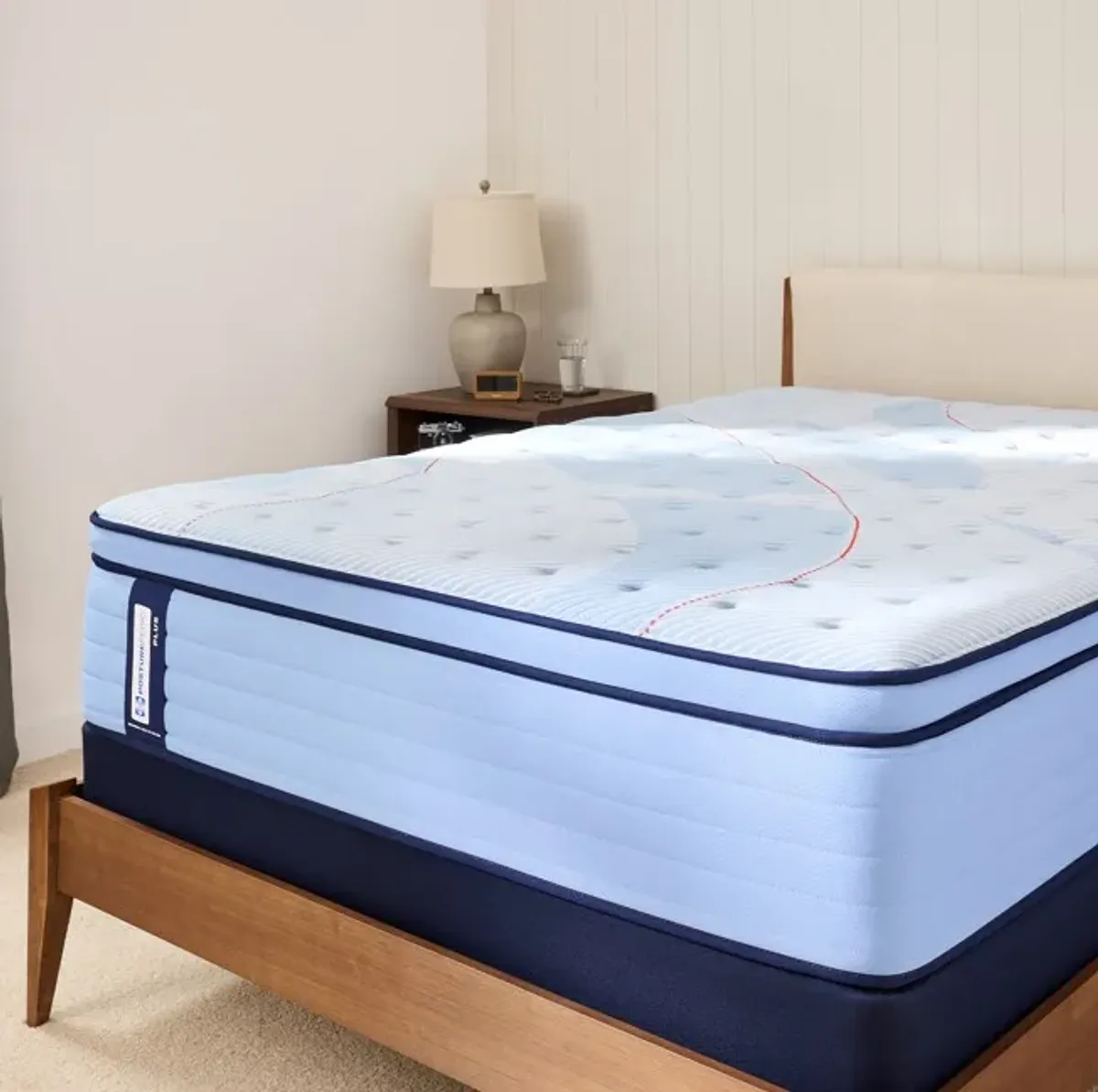 Sealy® Posturepedic® Plus Hagerstown 15" Wrapped Coil Firm Euro Pillow Top Split California King Mattress