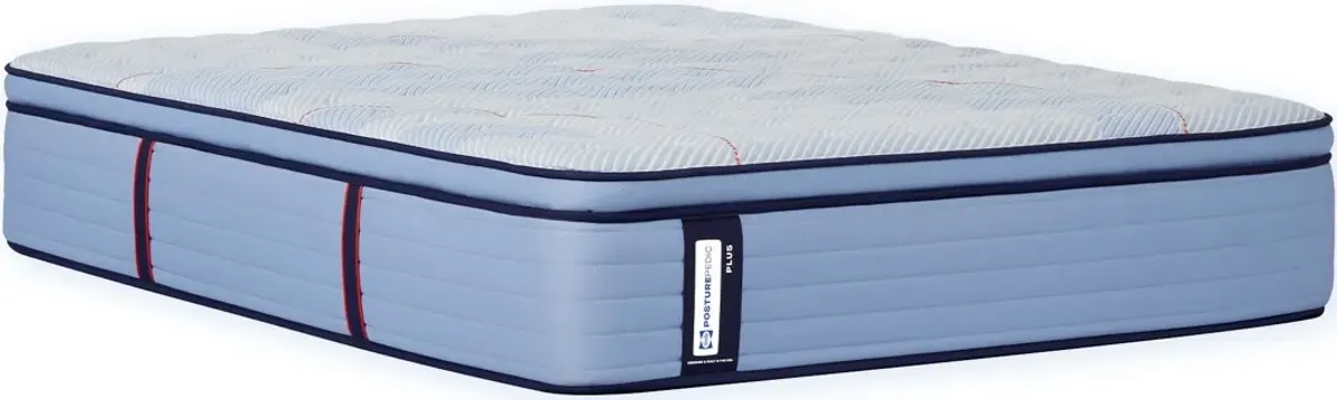 Sealy® Posturepedic® Plus Hagerstown 15" Wrapped Coil Firm Euro Pillow Top Split California King Mattress