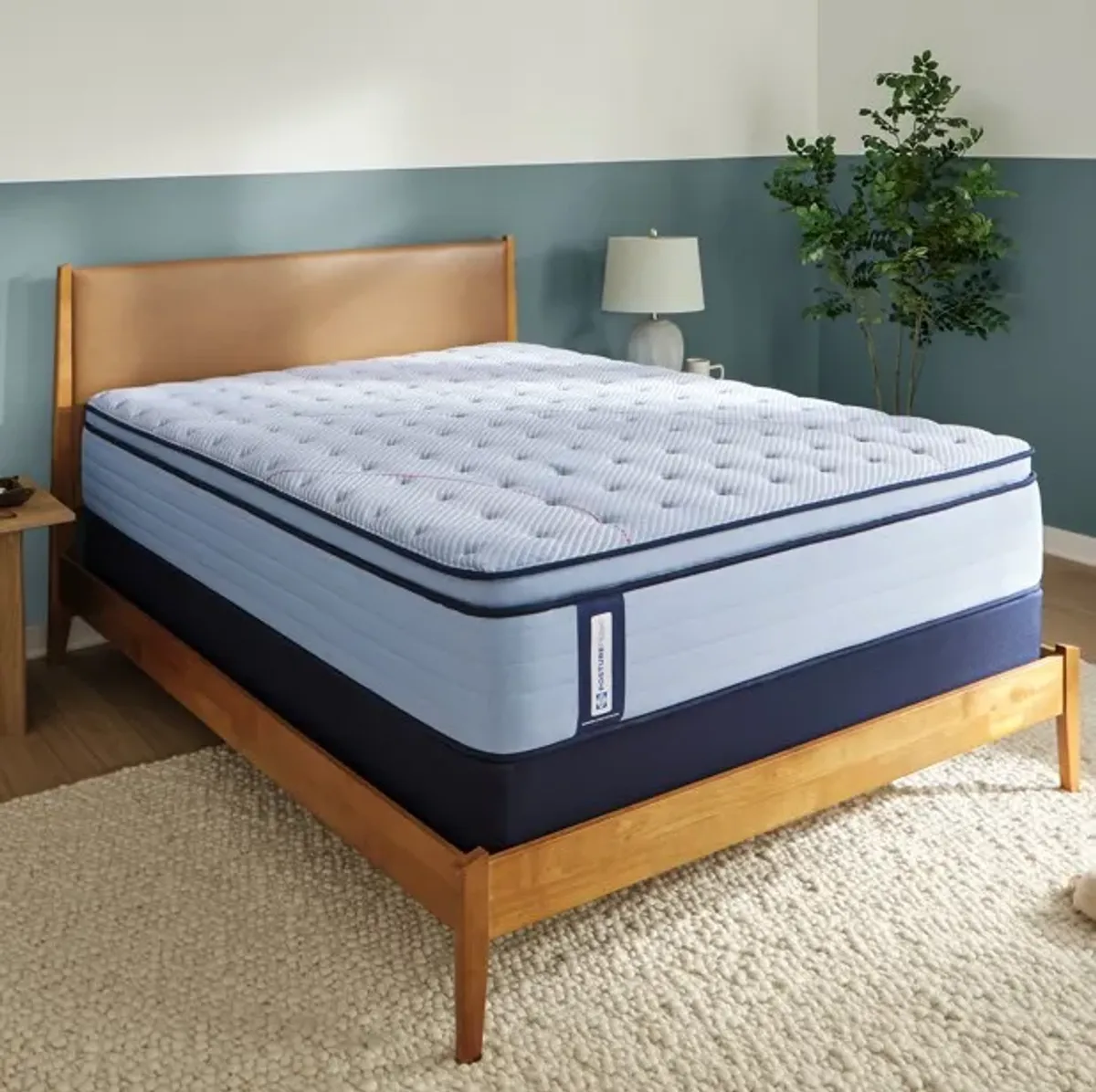 Sealy® Posturepedic® Orlando Wrapped Coil 14" Plush Euro Pillow Top Queen Mattress