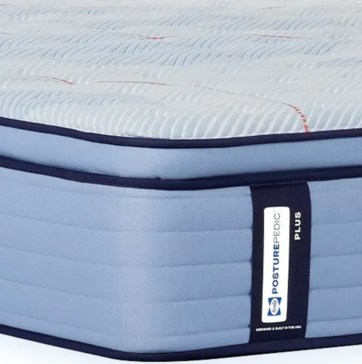 Sealy® Posturepedic® Plus Plainfield Wrapped Coil 15" Medium Euro Pillow Top Split California King Mattress, Must Order Two for a Set