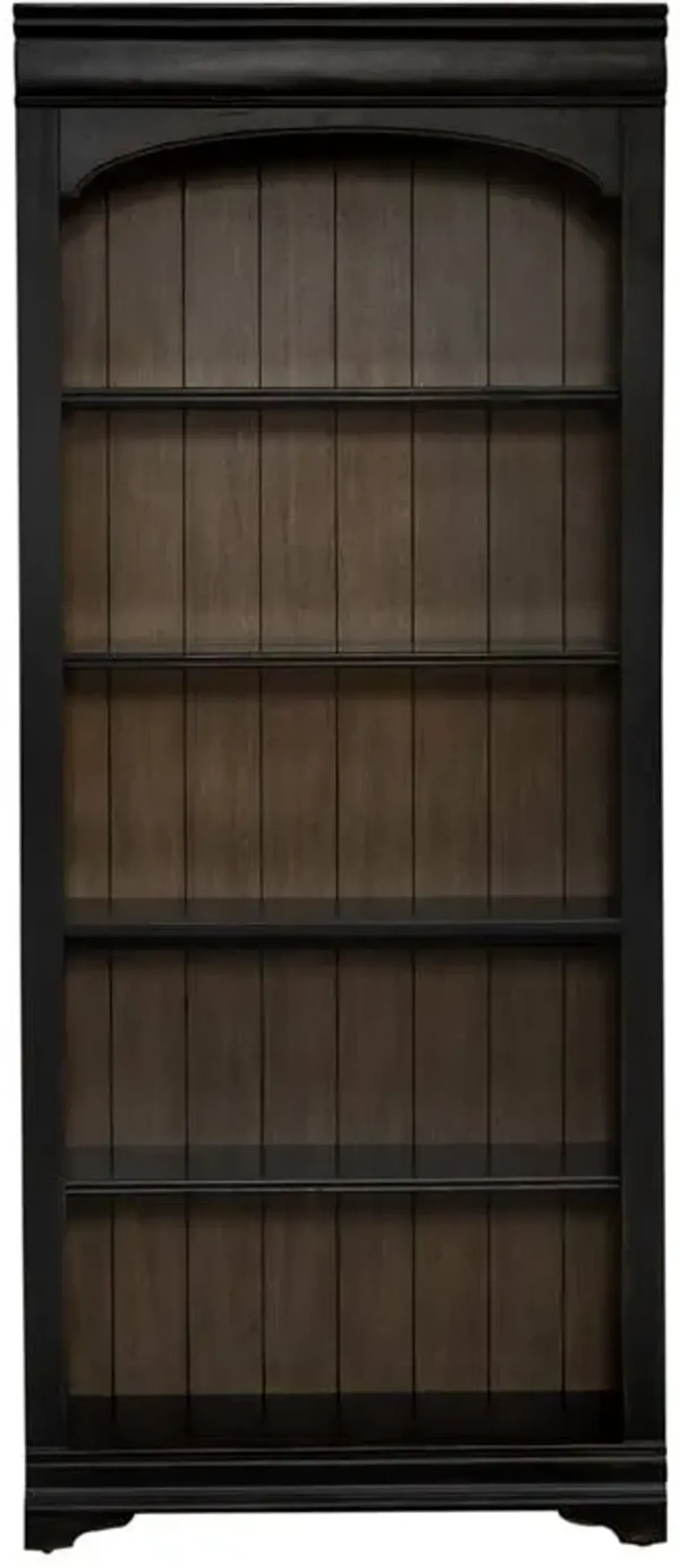 Liberty Furniture Meritage Aged Charcoal/Caramel Bunching Bookcase