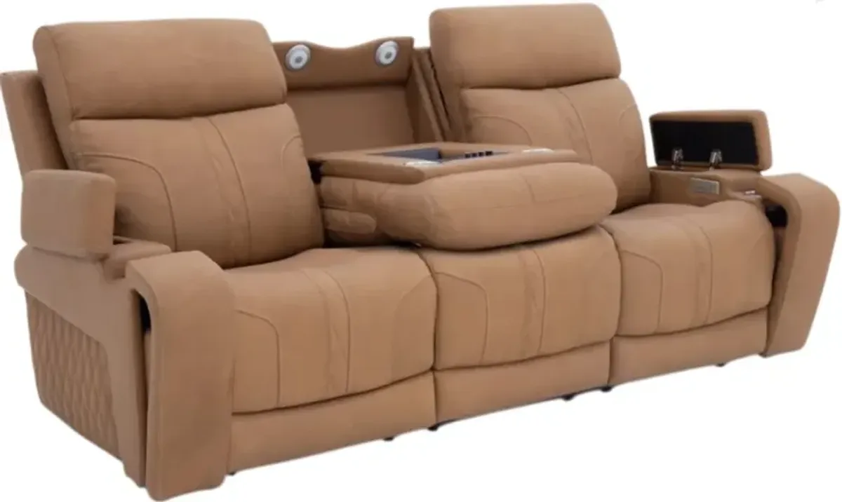 iPowr Summit Saddle Triple Power Zero Gravity Reclining Sofa with Heat and Massage