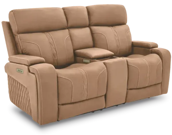 iPowr Summit Navarro Saddle Triple Power Zero Gravity Reclining Console Loveseat
