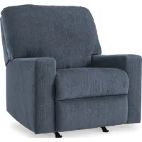Signature Design by Ashley® Rannis Navy Manual Rocking Recliner