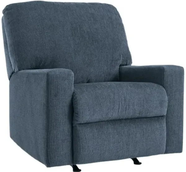 Signature Design by Ashley® Rannis Navy Manual Rocking Recliner