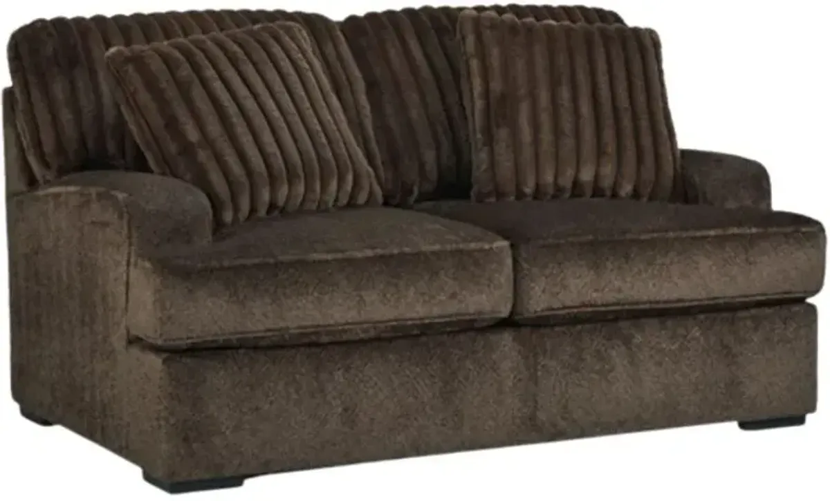 Benchcraft® Aylesworth Chocolate Loveseat