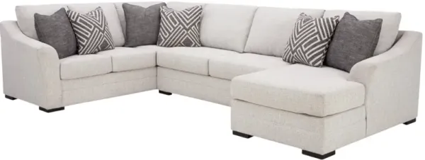 Benchcraft® Koralynn 3-Piece Stone Right-Arm Facing Chaise Sectional