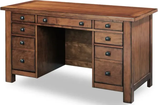 homestyles® Tahoe Brown Pedestal Desk
