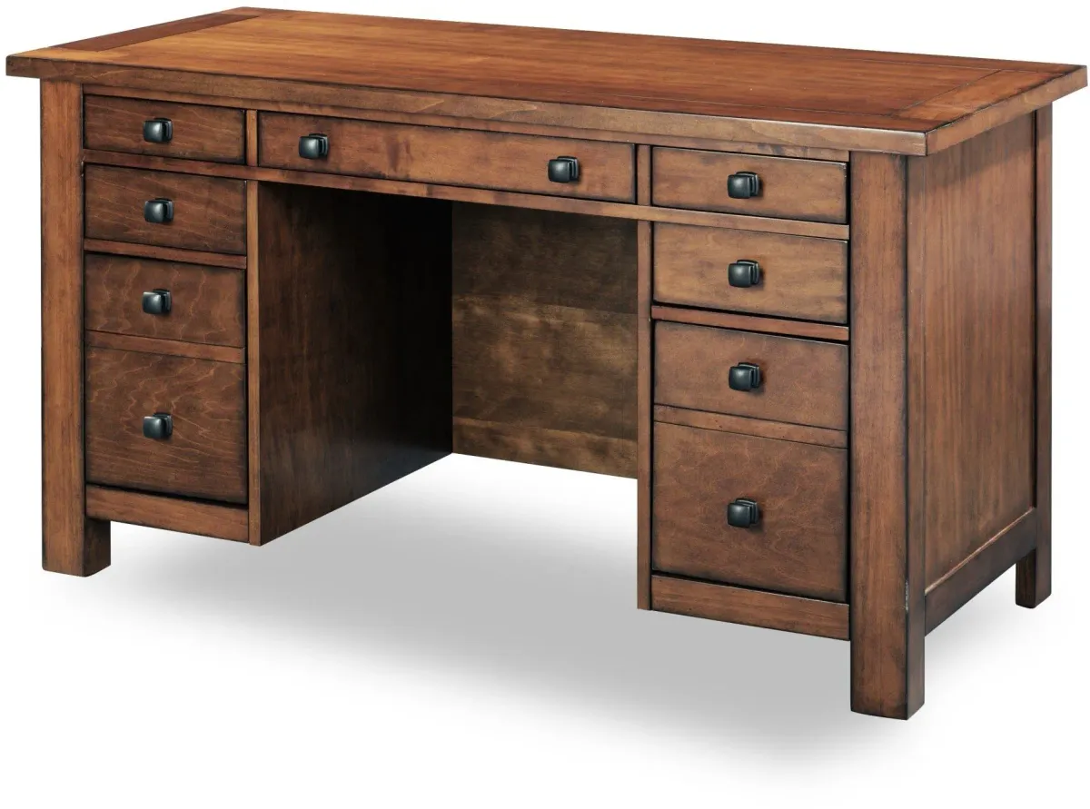 homestyles® Tahoe Brown Pedestal Desk