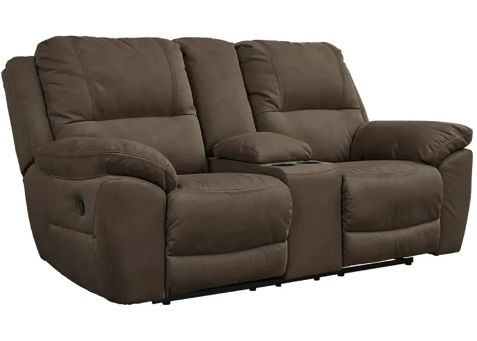 Signature Design by Ashley® Next-Gen Gaucho Espresso Reclining Loveseat with Console