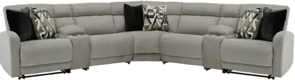 Signature Design by Ashley® Colleyville 7-Piece Stone Power Reclining Sectional