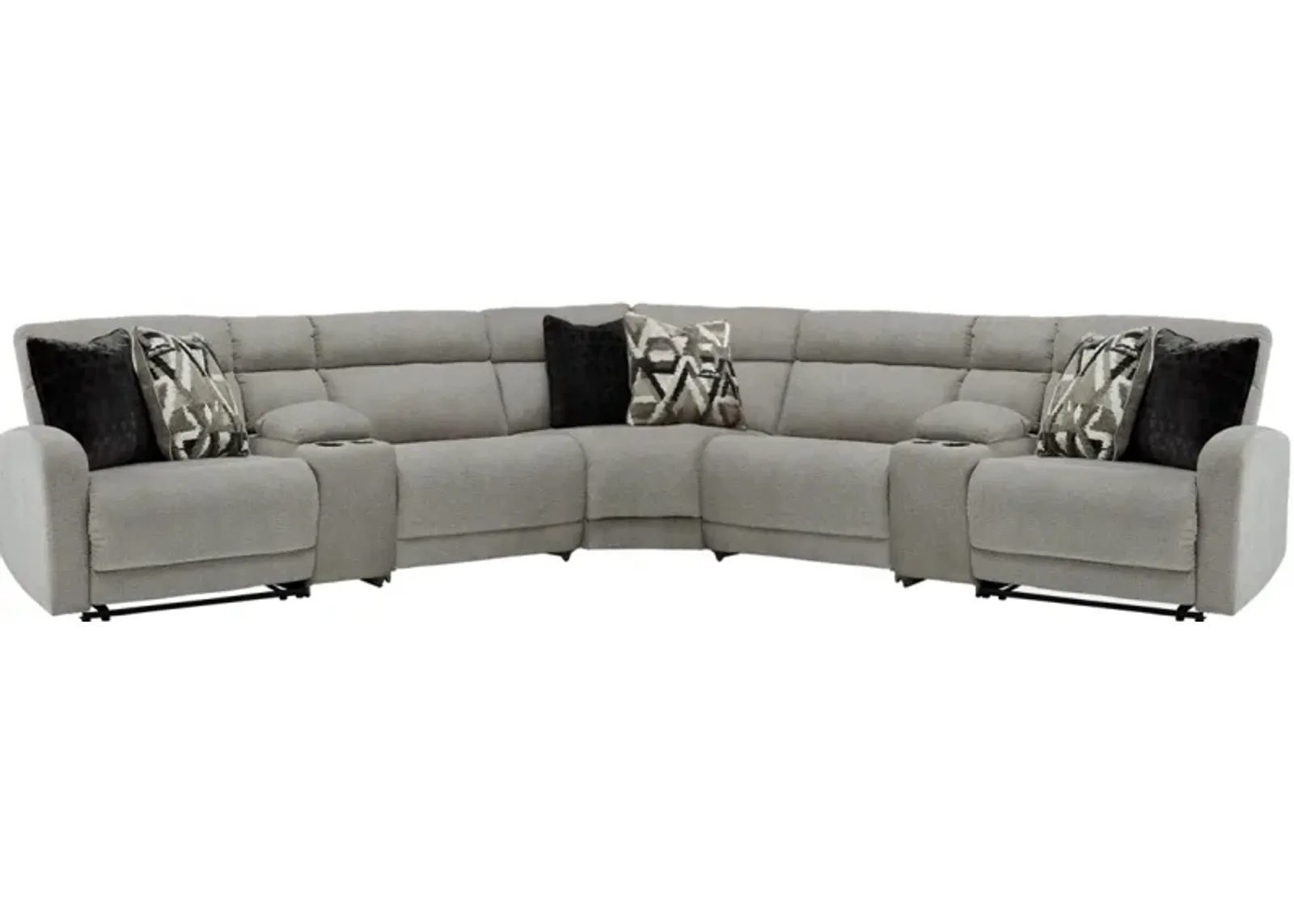 Signature Design by Ashley® Colleyville 7-Piece Stone Power Reclining Sectional