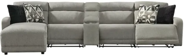 Signature Design by Ashley® Colleyvile 5-Piece Stone Left-Arm Facing Power Reclining Sectional and Chaise