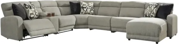 Signature Design by Ashley® Colleyville 7-Piece Stone U-Shape Power Reclining Sectional