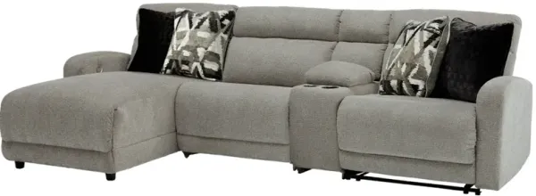 Signature Design by Ashley® Colleyville 4-Piece Stone Left-Arm Facing Power Reclining Sectional and Chaise