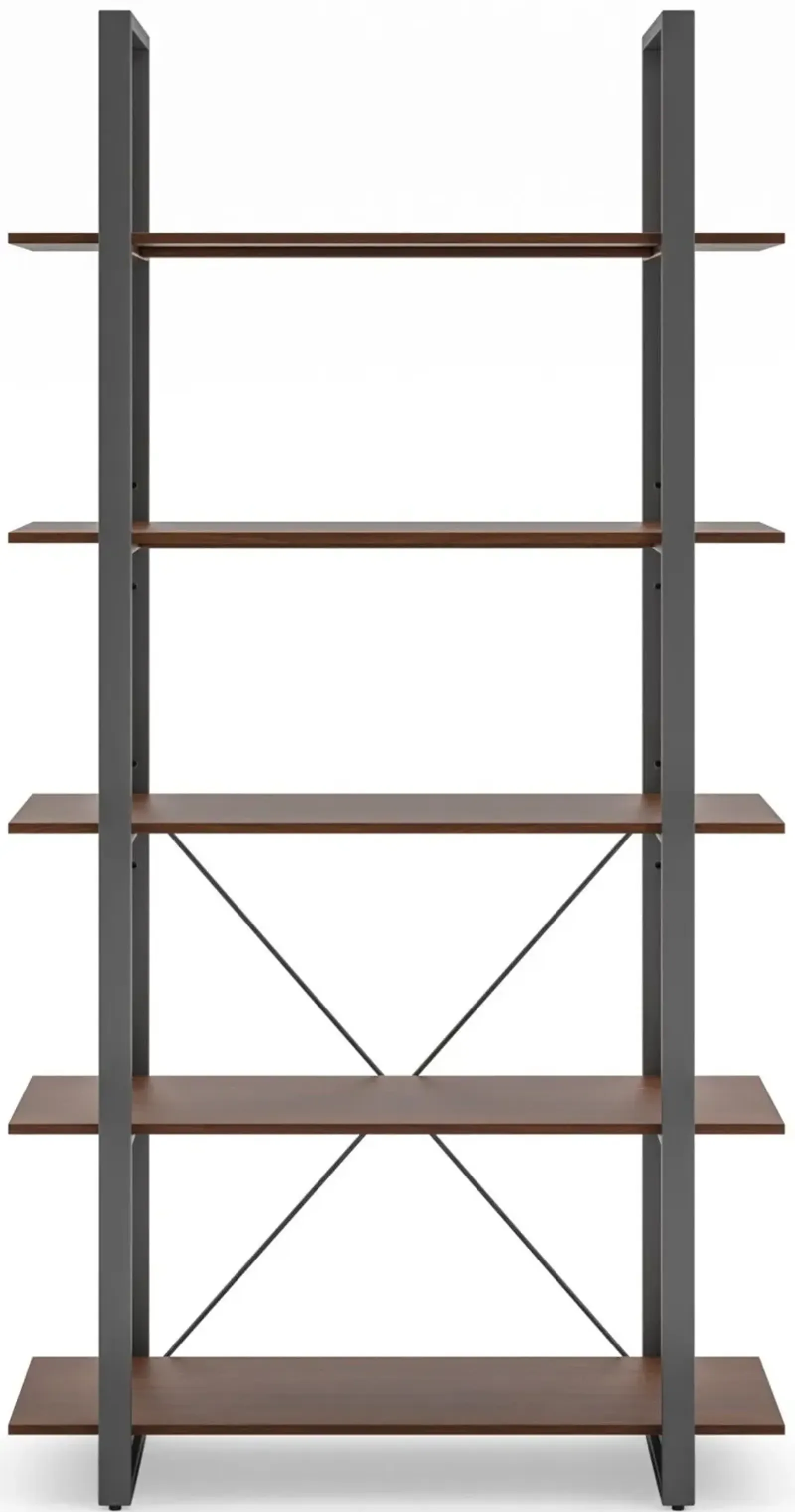 homestyles® Merge Brown Five-Shelf Bookcase