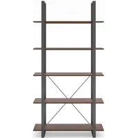 homestyles® Merge Brown Five-Shelf Bookcase