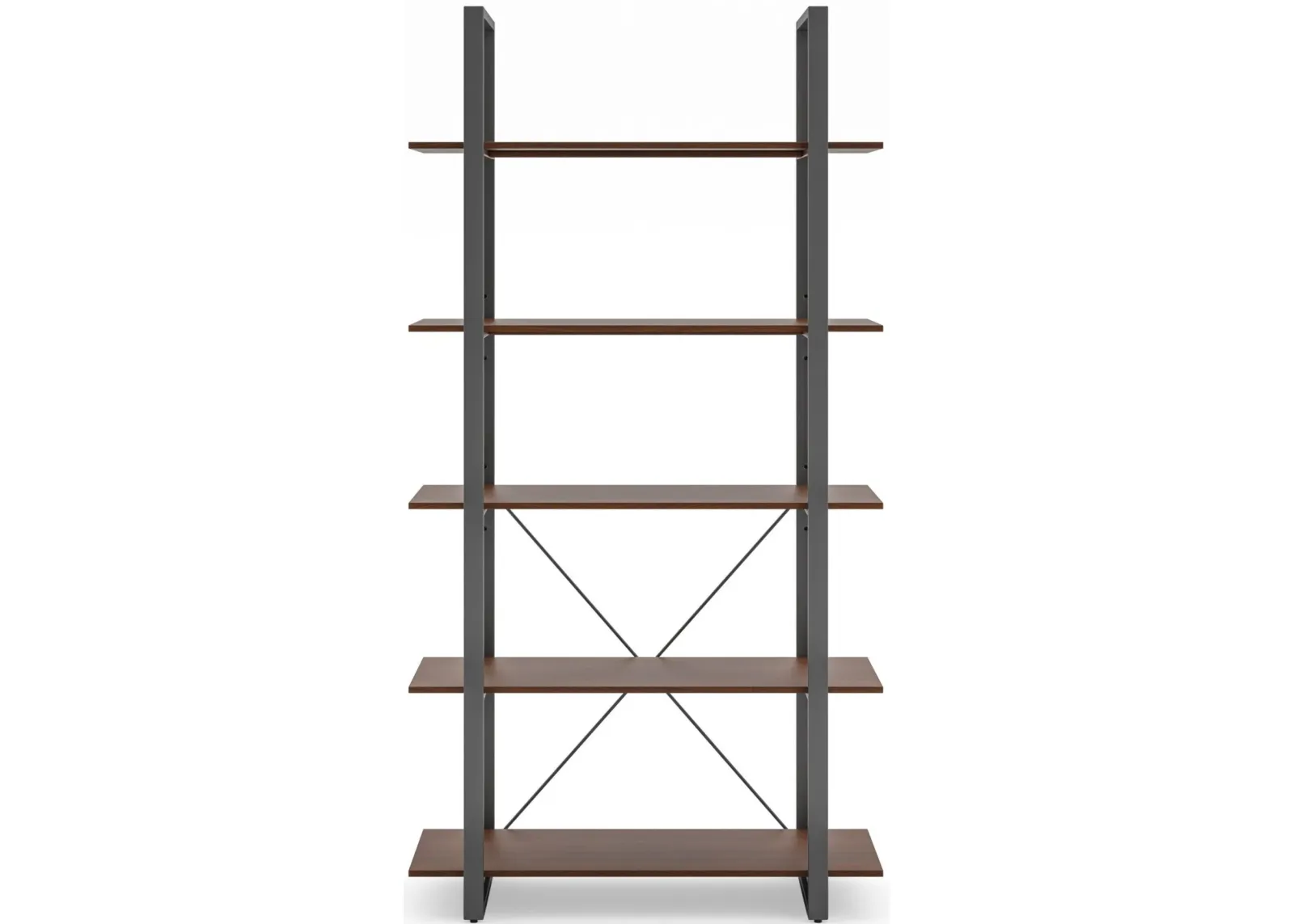 homestyles® Merge Brown Five-Shelf Bookcase