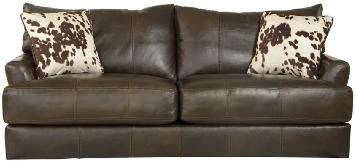 iAmerica Cardano Cocoa Leather Sofa